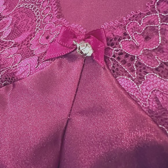 Morgan Taylor Intimates-2 PC. Nightgown LG & Robe XL-Lace/Diamond/Sparkle-NWT - Picture 5 of 16